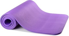 Exercise Yoga Mats 1/2-Inch Thick w/Carry Strap – Gym Pilates Meditation Fitness