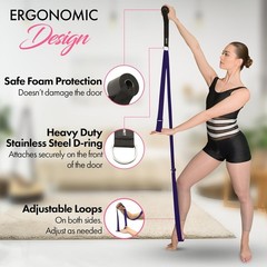 Adjustable Splits Trainer Stretching Strap Ideal for Dance Yoga and Taekwondo