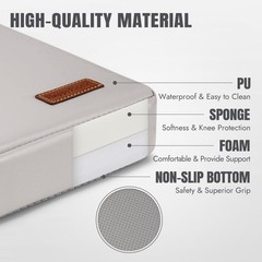 HappyPicnic Waterproof Garden Kneeling Pad – 2″ Thick Soft Foam Kneeling Mat …