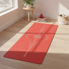 Fitness Mat Non-Slip Fitness Mat with Rubber Base Grippy for Yogis, Dancers