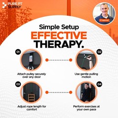 PurePT Premium Shoulder Pulley for Physical Therapy – Premium Nylon & Strong …