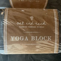 Yoga Block Oak & Reed Foam Block Fashion Forward Fitness 9x6x3 Gray Set Of 2