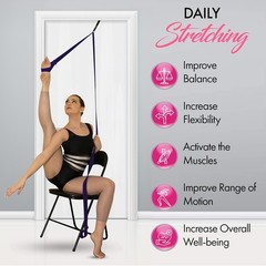 Adjustable Splits Trainer Stretching Strap Ideal for Dance Yoga and Taekwondo