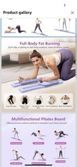 Pilates Board for Home Workout – Upgraded 7 in 1 Portable Pilates Reformer Set