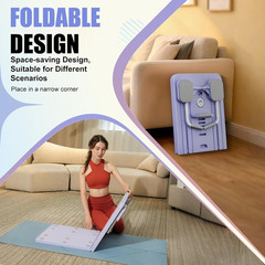 Pilates Reformer Board Machine Upgraded with Pilates Bar Foldable 7 in 1 Home Pi