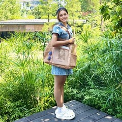 Mesh Beach Bag for Women, Summer Straw Tote Hobo Pool Bags Multi-pocket B, Tan