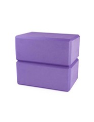 YOGA Foam Exercise Blocks (2 Bricks) and Natural Cotton Strap Set