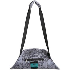 Yoga Mat Bag Sling, Travel Yoga Mat Strap Carrier Bag with Mandala Pattern, Grey