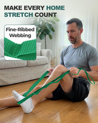 Stretching Strap with Loops & Leg Lifter, Non-Elastic Pt-Style Physical Therapy
