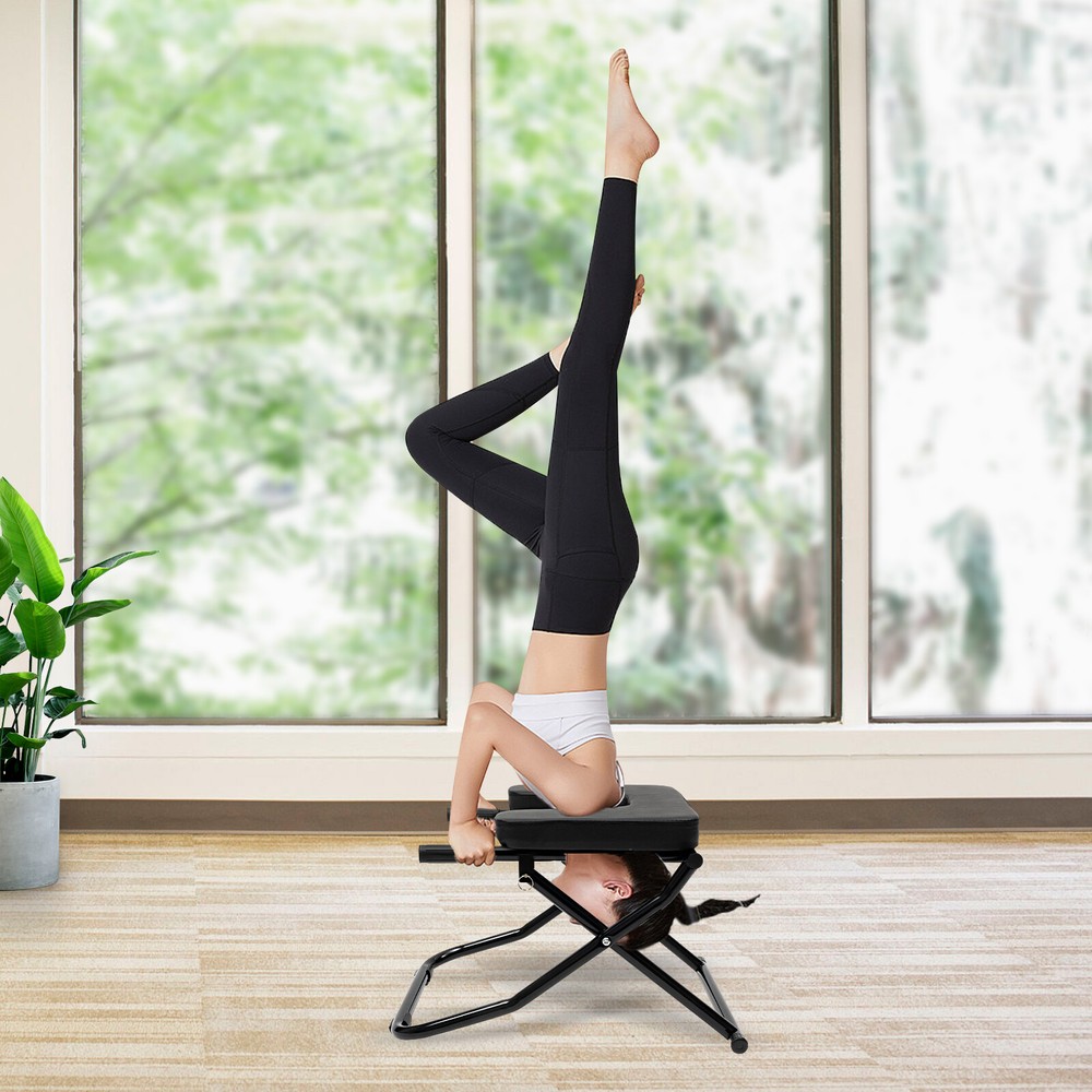 Yoga Headstand Chair Home Bench Stand Inversion Stool Fitness Inversion Exercise