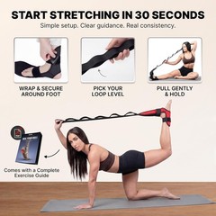 Leg Stretcher Neoprene Padded for Achilles Tendonitis Pain Recovery Yoga Support