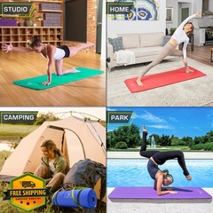 ProSource Yoga Mat Blue 1/2″