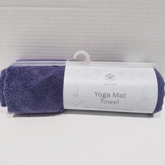 Gaiam Yoga Mat Towel Super Absorbent Fast Drying Microfiber 24”x68” Heron Lilac