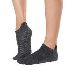 TOESOX Low Rise Full Toe Ankle Grip Socks Men’s (7.5-9.5) Women’s (8.5-10.5)