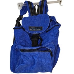 Yoga Body Blue Nylon Ruck Backpack Yoga Mat Carrier 17x11x8 Lightweight Bag