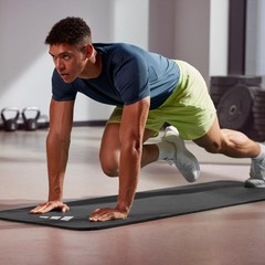 adidas Fitness Mat – Lightweight – Non Slip Yoga Mat, 7mm or 10mm Grey