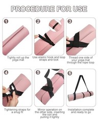 Yoga Mat Carrier, Premium Yoga Strap for Carrying Yoga Mats with Adjustable