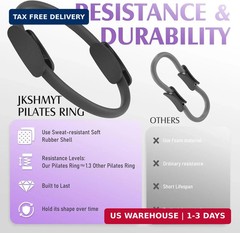 JKSHMYT Pilates Ring Fitness Circle for Women, Pilates Equipment – 14.5″ Home Ma