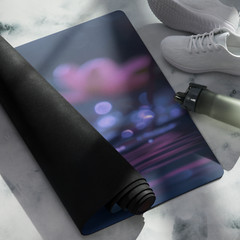 Pretty Yoga Mat SPIRITUAL LOTUS FLOWER Yoga Mat Rubber Pilates Meditation Room