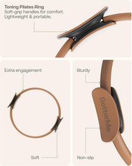 Betterme Toning Pilates Ring – Magic Circle Pilates Ring for Strength & Flexibil