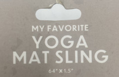 Exercise Yoga Mat Sling Carrier Workout Yoga Black Mat Strap Fitness Belt