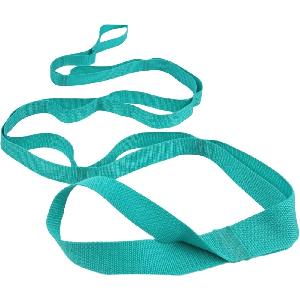 Stretching Strap with 10 Loops for Yoga Physical Therapy Home Workout Exercise