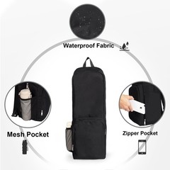 Yoga Mat Bag Carrier with Side Mesh Zipper Pocket Exterior Wet Compartment