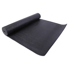Fitvids 1/4” High Density Thick Non Slip Yoga Mat & Carry Strap, Black (Used)