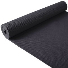 Fitvids 1/4” High Density Thick Non Slip Yoga Mat & Carry Strap, Black (Used)
