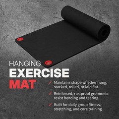 SPRI Hanging Exercise Mat, Fitness & Yoga Mat for Group Fitness Classes, Commerc