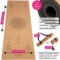 Premium Natural Rubber & Cork Yoga Mat | 100% Natural & Sustainable…