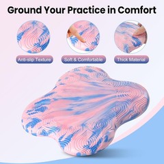 2 Pack Yoga Knee Pads Mat Set Extra Thick Foam Kneeling Pad Cushion Knees Elbows