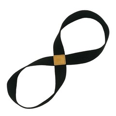 Yoga Tension Band Black for Flexibility and Strengthening Shoulders and Legs