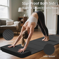 1/2 Inch Extra Thick Yoga Mat Pilates Equipment, 70″X24″ Odorless Workout Mats f