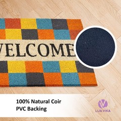 Doormat Coconut Modern Welcome 40×70 cm Doormat Outdoor and Indoor Doormat…