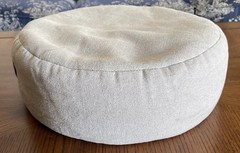 Natural Hemp Zafu Meditation Pillow – Organic Buckwheat Fill Zen Yoga Pillow