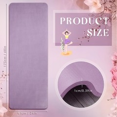 Timgle 6 Pcs 10mm Thick Yoga Mat Bulk 68 x 24 Inches Anti-slip Tear-resistant…
