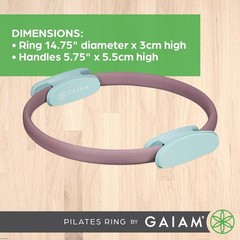 Pilates Ring 12″ Fitness Circle Lightweight & Durable Foam Padded Handles | …