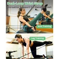 Wonderful Day 2PCS Pilates Straps for Reformer, Comfortable Enhanced Thickness,