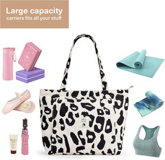 Yoga Bags for Women with Yoga Mats Bags Carrier Carryall Canvas Tote for Pilates