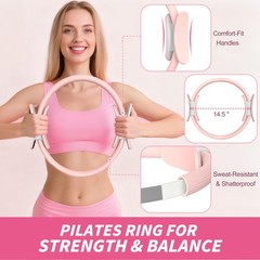 Pilates Kit 17PCS,Pilates Essential Kit for Women, Pilates Equipment with 14….