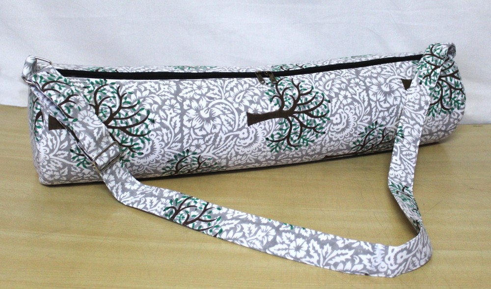 Multi Palm Tree Yoga Mat Carrier Bag Hippie Mandala Cotton Bags With Shoulder US