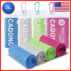 Cadono 4 Pack Cooling Towel 40X12 Soft Breathable Chilly Towel Ice Towel