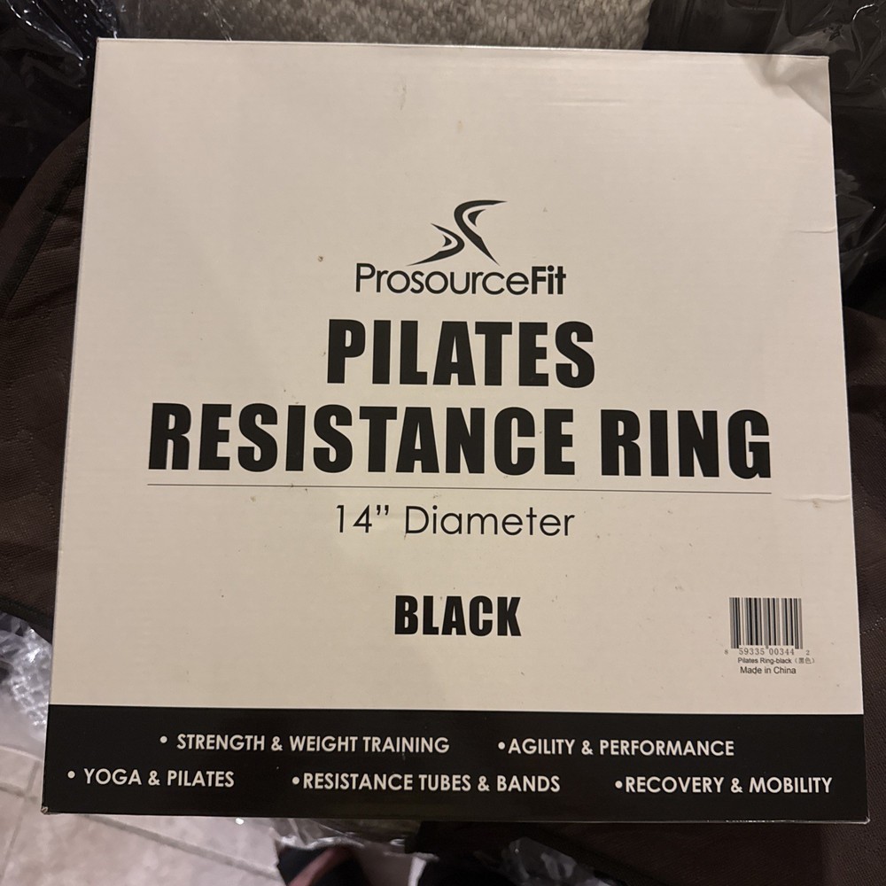 Pilates Resistance Ring, 14″ Diameter with Dual Grip Handles for Core Strengt…