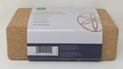 New Gaiam Cork Yoga Brick – Stretching Balance Aid w/ Premium Support