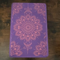 Purple & Pink Mandala Print Foam Yoga Block for Unisex Adults, 1 Item Never Used