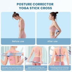 Yoga Stick, Posture Correction Stick for and Men, Relieve Back Pain, Upper an…