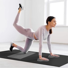 6-Piece Yoga Knee Pad Set: Extra Thick Cushions for Pain Relief (Gray)