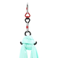 6M Aerial Yoga Sling Hammock Kit with Carabiners Green Polyester 440LB Capacity