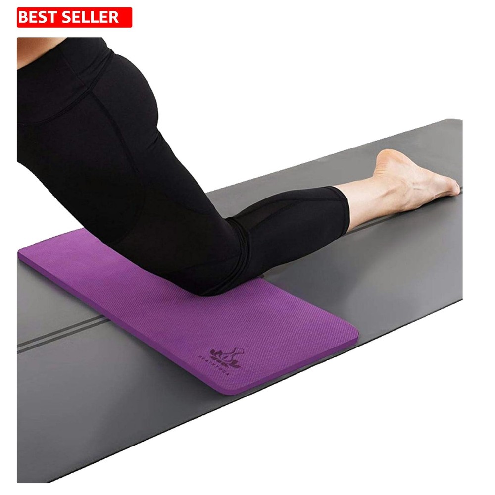 Thick TPE Yoga Knee Pads – Easy to Clean & Perfect for Outdoor Workouts 26″x10″